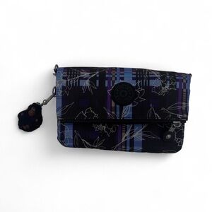 Kipling Black and Purple Patterned Crossbody Bag